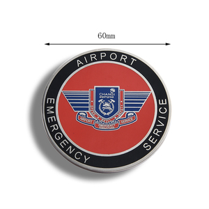 Round Portable Metal Customized Logo Airport Nameplate Name Badge - Product Image 3