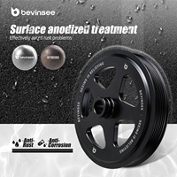 Poulie de pompe de direction assistée en aluminium BEVINSEE pour moteurs V8 LS1 LS de Camaro Firebird # 12559885