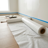 Film de protection auto-adhésif haute adhérence pour sols, absorbant les liquides, anti-rayures, feutre de peintre pour la décoration de marbre, carrelage et bois dur