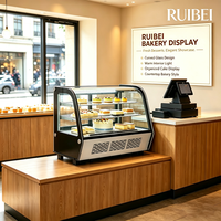 Prix d'usine Verre commercial Boulangerie Refroidisseur Vitrine Comptoir Refroidisseur Gâteau Affichage Mini Réfrigérateur pour Boutique