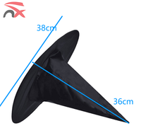 Vente chaude en gros Cosplay Costume Party Noir Chapeaux Assistant Sorcière Chapeau pour Halloween Festival