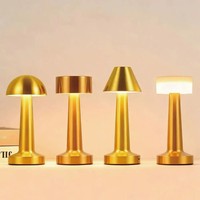 Lampe de table rétro 3 couleurs, lampe de bureau tactile décorative, veilleuse rechargeable à capteur pour chambre à coucher