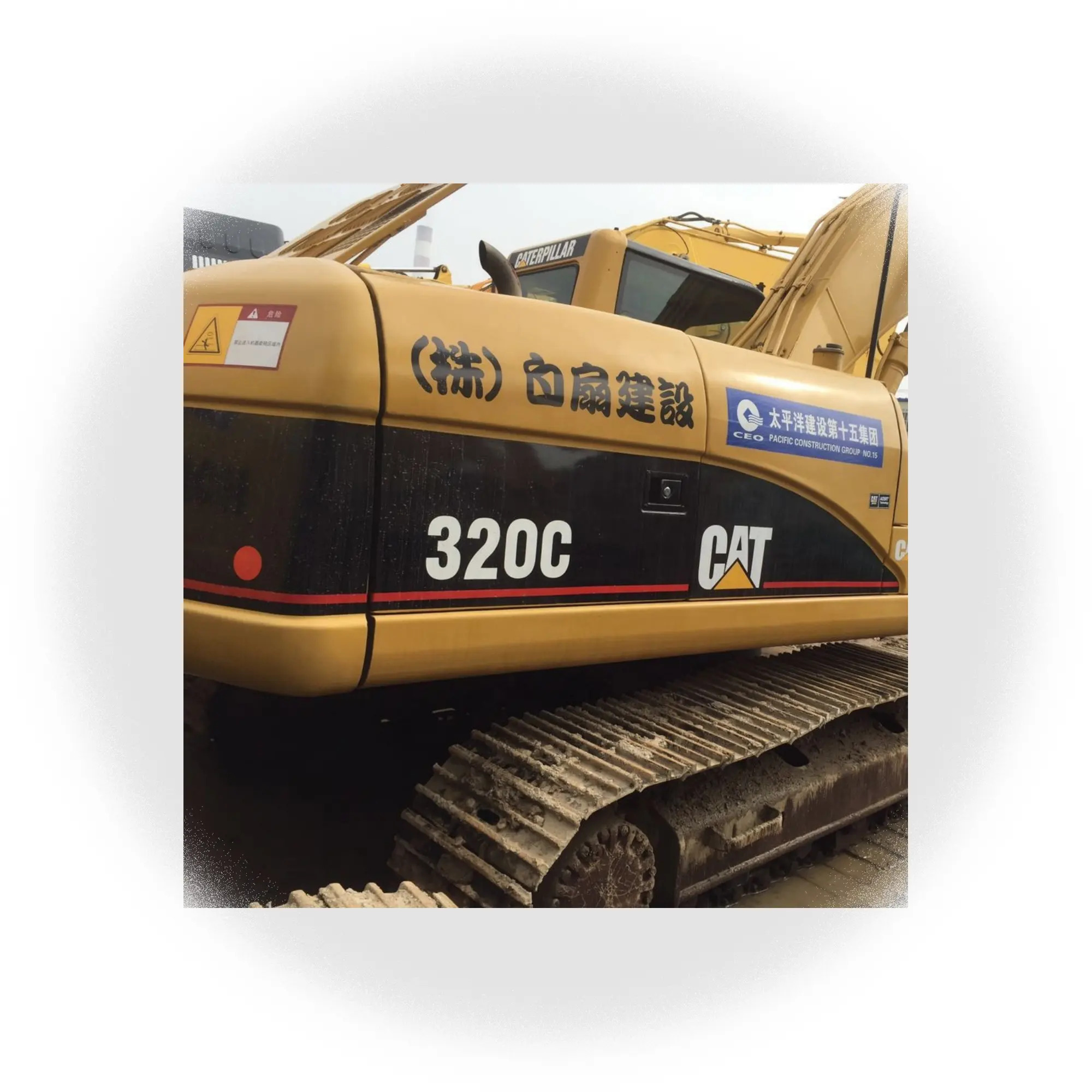 Ikinci el ürün kullanılan kedi ekskavatör 320C Caterpillar ekskavatör satılık