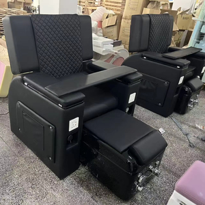 Sillón de Pedicura Moderno de PU Ajustable para Salón de Belleza, con Masaje Eléctrico, Funciones de Spa de Lujo, USB, Drenaje Automático sin Tuberías, 7 Colores - Product Image 2