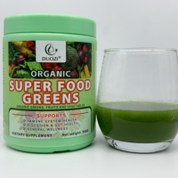 DUOZI Mélange de superaliments en poudre de fruits et légumes biologiques lyophilisés, soluble dans l'eau, antioxydant, soutien immunitaire, complément alimentaire pour adultes