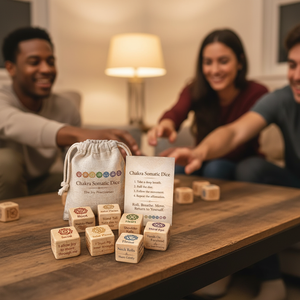 Blocs en bois naturel gravés sur mesure <span class=keywords><strong>de</strong></span> haute qualité, artisanat en bois poli, <span class=keywords><strong>jeu</strong></span> <span class=keywords><strong>de</strong></span> dés, boîte en bois pour la chasse au trésor en forêt, thème nature - Product Image 5