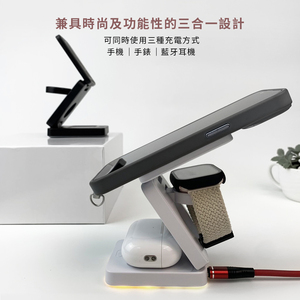 ขายดี OEM ที่ชาร์จไร้สายแบบแม่เหล็กสำหรับ iPhone กำลังไฟ 27W รองรับ PD ชาร์จเร็ว สำหรับใช้ในบ้าน ห้องนอน สีขาว - Product Image 2