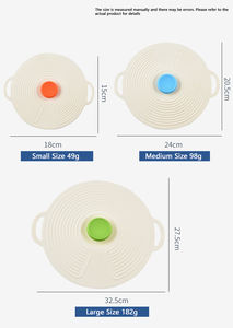 غطاء سيليكون قوي الامتزاز للأطباق مقاوم للرذاذ وطازج-يحافظ على أواني الطعام للميكروويف - Product Image 3