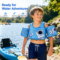 Gilet de sauvetage flottant pour bébé avec manches de dessin animé, brassard de natation EPE, gilet de flottabilité à séchage rapide pour nourrisson