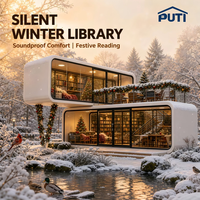 Maison préfabriquée Apple Cabin de 20 pieds et 40 pieds, bâtiment modulaire mobile de luxe pour hôtel, complexe hôtelier, bureau et hébergement de vacances
