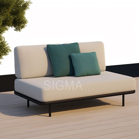 Sigma Popular Outdoor Furniture All-weather Aluminum Sofa Garden Customized Aluminum Sofa Set