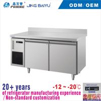 Lemari Pendingin Dua Pintu TD-15, Anti Beku, Kontrol Temperatur Digital, Hemat Energi untuk Kafe, Toko Minuman, KTV, Bar, dan Tempat Pendingin