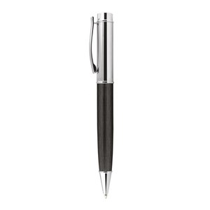 Bolígrafo Promocional Personalizable con Logotipo, Diseño Novedoso, Color Gris Cromado, Ancho de Escritura de 1.0 mm, Cuerpo de Metal de Acero Inoxidable, Latón y Cobre - Product Image 2