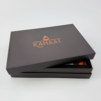 Zweiteilige Geschenkbox mit abnehmbarem Deckel, starre Aufbaubox, Schulter-/Nacken-Tragegriff, abnehmbares Deckel, Schaumstoffeinlage
