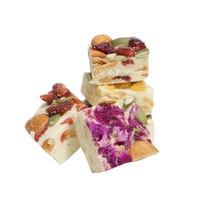 Bonbons de guimauve aux amandes, faits à la main, croustillants et fruités, avec amandes entières, snacks premium en vrac