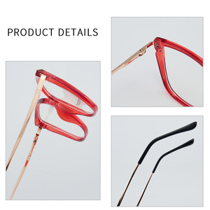 Monturas de Gafas Cat Eye Tr87118, Montura Completa, Protección Anti Luz Azul, Unisex, Lentes de Acetato para Prescripción Médica - Product Image 5