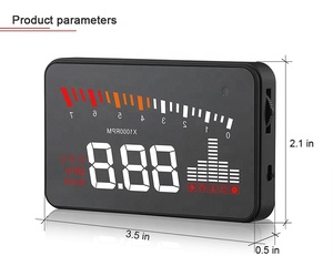 Keluaran baru 3.5 "DIY OBDII/EU-OBD Ports mobil HUD X5 tampilan kepala dasbor pada kaca depan - Product Image 5