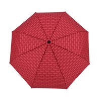 Parapluie pliant compact, léger, semi-automatique, imperméable, coupe-vent, portable, personnalisé, pour les voyages et le rangement, idéal comme cadeau d'affaires