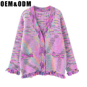 Maglioni colorati <span class=keywords><strong>con</strong></span> nappine intrecciate firmati da <span class=keywords><strong>donna</strong></span> <span class=keywords><strong>maglione</strong></span> intrecciato di alta qualità Sviter Sueter Kazak Sviter <span class=keywords><strong>maglione</strong></span> personalizzato - Product Image 5