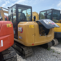 Mini-excavatrice d'occasion pas chère 305.5E2, excavatrice d'occasion du Japon, mini-excavatrice d'occasion Cat305.5E avec moteur et pompe