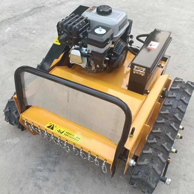 Big Power Remote Control Diesel Engine Small Robot Grass Cutter Cutting Crawler Lawn Mower Machine
