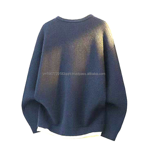 Camiseta de punto dos en uno para hombres y adolescentes, camiseta básica de moda, suéter cálido personalizable. - Product Image 4