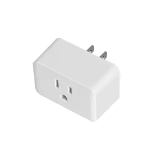 Interruptor de temporizador elétrico com plug 15A e monitor de energia, mini tomada inteligente Z-wave para casa inteligente, repetidor embutido