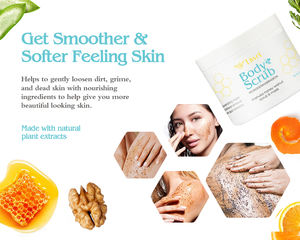 Scrub Tubuh Herbal Mineral Garam Laut Mati Berkualitas Tinggi, Dapat Disesuaikan, Organik, Madu, Menutrisi, Melembapkan 113g Layanan OEM - Product Image 2