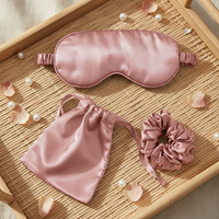 Ensemble de masques de sommeil en satin de luxe avec logo personnalisé professionnel pour cadeau de demoiselle d'honneur et spa