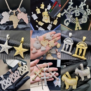 Iced Out Little Chimp Colgante 925 Plata Vvs Moissanite Gorilla Colgantes Hip Hop Moda King Kong 18K Chapado en oro 925 Plata - Product Image 6
