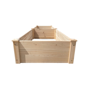 Macetas de madera natural para jardinería, cultivo de verduras, flores, cama de jardín, caja de maceta elevada de madera - Product Image 4