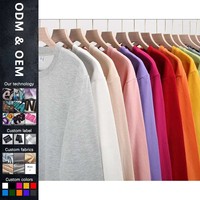 Fabricants de vêtements personnalisés printemps et automne 100% coton 360 grammes col rond à manches longues sweat décontracté couleur unie haut