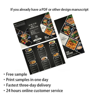 Design personnalisé A4 A5 A6 papier Manuel d'utilisation Brochure d'impression Brochure à trois volets Flyers Publicité d'entreprise Brochure à trois volets