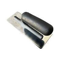 Truelle à plâtrer en acier inoxydable de haute qualité, argentée pailletée, outil de finition pour le plâtre, outils de construction