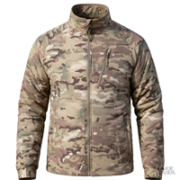 Veste tactique d'extérieur coupe-vent pour homme OEM Avocado, camouflage russe, légère, imperméable, rembourrée pour la randonnée hivernale