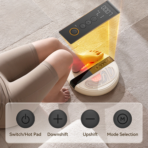 Masajeador de Pies Eléctrico Inteligente con Luz Roja, Calor y EMS, Masaje de Pies y Pantorrillas con Giro de 360 Grados - Product Image 1