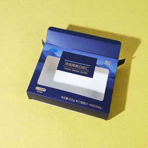 Caja de Papel Biodegradable Personalizada para Alimentos, con Doble Recubrimiento, Grado Alimenticio, Certificación FSC, para Pescado y Camarones Congelados, con Ventana - Product Image 4