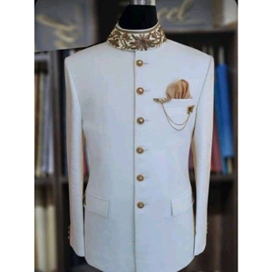 <span class=keywords><strong>Costume</strong></span> de <span class=keywords><strong>mariage</strong></span> <span class=keywords><strong>pour</strong></span> <span class=keywords><strong>homme</strong></span> à col montant brodé or blanc, ensemble 2 pièces (veste et pantalon), tenue de performance formelle <span class=keywords><strong>pour</strong></span> <span class=keywords><strong>homme</strong></span> - Product Image 1