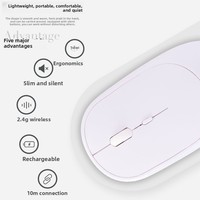 Nouvelle Arrivée Transfrontalière Vente en Gros Directe Usine Souris Verticale Ergonomique USB Sans Fil LED Multicolore 4 Boutons pour Droitiers