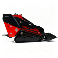 Mini-chargeuse sur chenilles EPA 25Hp avec moteur Kubota et accessoire souffleuse à neige pour le déneigement municipal des routes hivernales