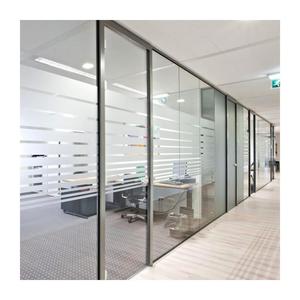 Sang trọng hiện đại mô-đun cách âm không khung demountable điều chỉnh nhôm đôi kính rõ ràng phòng khách kính phân vùng 2026 - Product Image 2