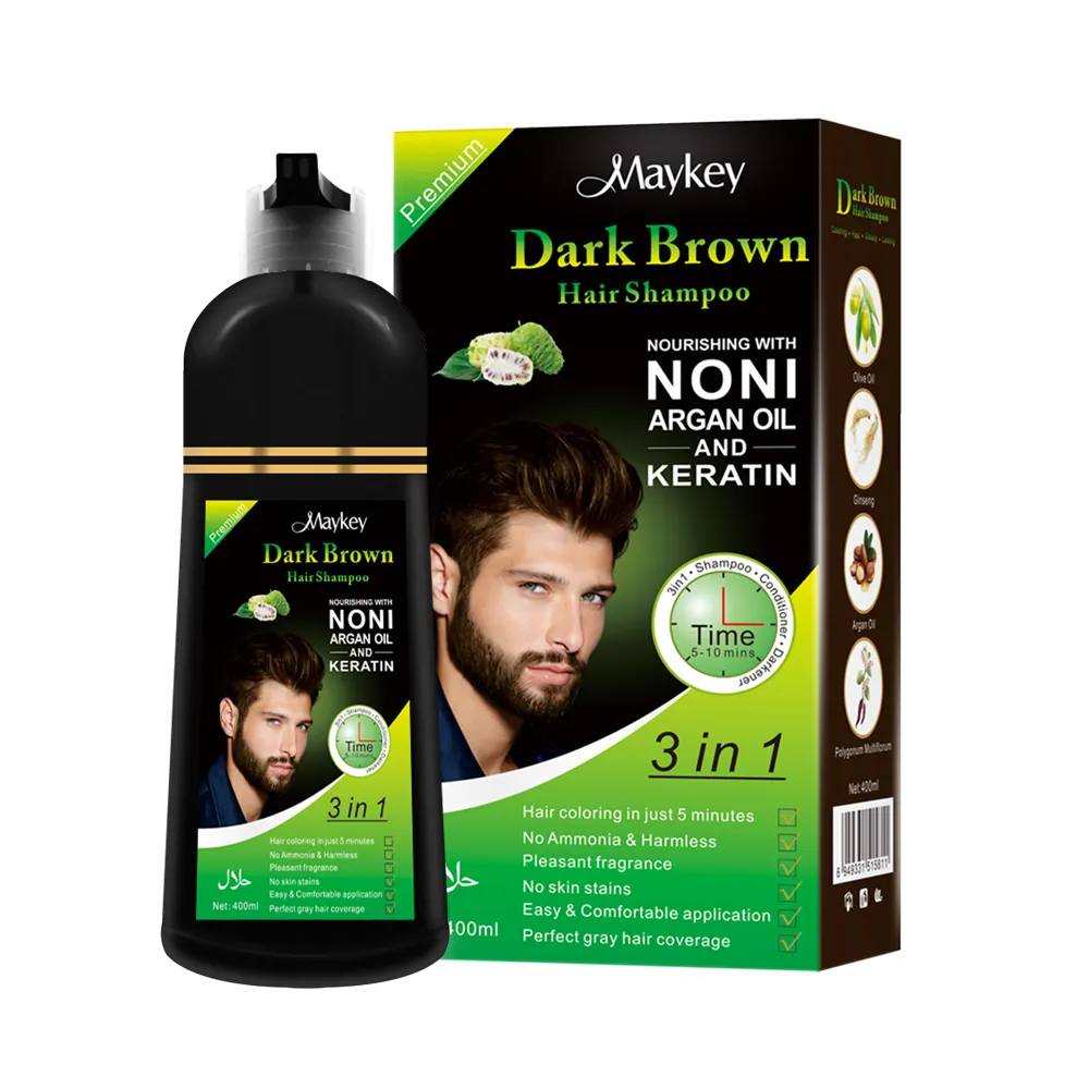 Oem Wholesale Argan Speedy Henna Dark Brown Keratin Human Vegan Shampoo Based Bubble Ppd Free Hair Color Hair Dye Shampoo