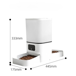 Kediler köpekler için akıllı otomatik evcil hayvan besleyici dikdörtgen şekil lüks tasarım şarj pil zamanlı WiFi kamera <span class=keywords><strong>App</strong></span> kontrolü - Product Image 6