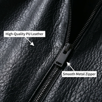 ZEVITY Nouvelle Arrivée Blouson Bomber Femme Court Uni Noir Zippé en Similicuir Coupe Oversize Veste d'extérieur Manteau