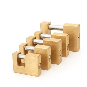 Candado de cobre Rectangular de latón de gran tamaño de 90mm sin MOQ, cerradura de puerta Candado anticorte a prueba de herrumbre para longitud - Product Image 1