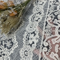 Nouvelle Collection Délicat Coloré Broderie Tulle Tissu Organza Guipure Tissu Dentelle pour Nappe