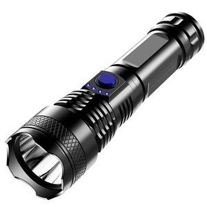 ไฟฉาย LED แบตเตอรี่แบบชาร์จไฟได้ อลูมิเนียมอัลลอยด์ แสงสีขาวสำหรับใช้งานกลางแจ้ง พร้อมฟังก์ชั่นหรี่ไฟ - Product Image 5