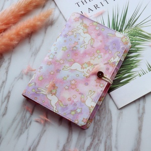 Quaderno A6 con Copertina in Tessuto a Spirale, Pagine Bianche, Rilegatura a Fogli Mobili, Agenda Personalizzabile Stampata, per Regalo - Product Image 2