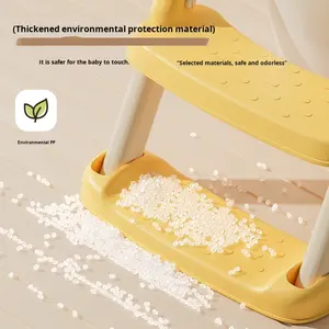 Taburetes Infantiles de Plástico, <span class=keywords><strong>Asiento</strong></span> de Inodoro Plegable Tipo Escalera con Diseño de <span class=keywords><strong>Corona</strong></span> para Niños y Niñas, para el Hogar - Product Image 5