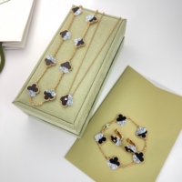 Bracelets en argent sterling 925 plaqué or Cleef, bijoux porte-bonheur trèfle à quatre feuilles, cadeau
